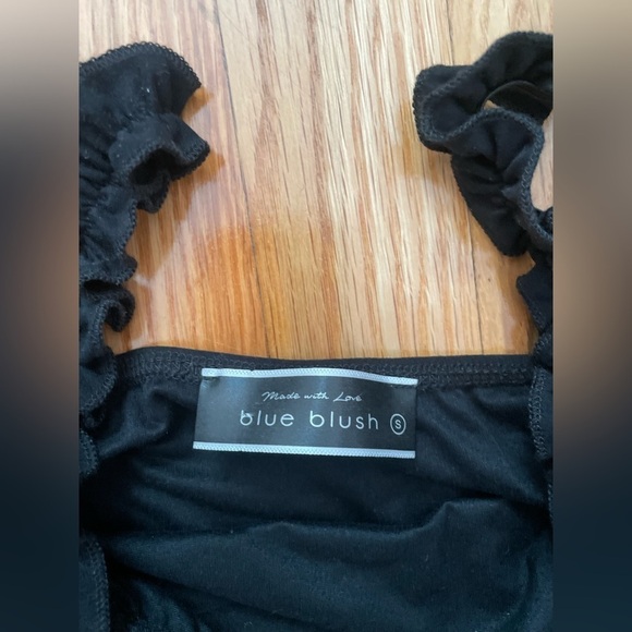 Blue Blush Black Body Suit Size Small - Picture 4 of 7